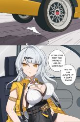 yixuan_(zenless_zone_zero), zenless_zone_zero, bouncing_breasts, breasts, car