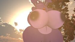 bonfie, bonfie_(cryptia), vrchat, arms_up, beautiful_body
