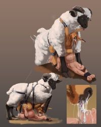 nib-roc, anal, anthro, anthro_on_feral, anthro_penetrated