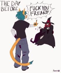 yaramoshi_satoshi, 4_toes, 5_fingers, angry, anthro