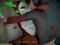 angie_(cappyadams), original, youtube, nekoaiko3d, 1boy