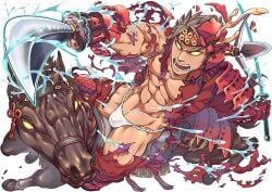 sanada_yukimura, yukimura_sanada, tokyo_afterschool_summoners, daihukudokoro, 1boy