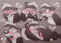pepe_le_pew, looney_tunes, warner_brothers, ahegao, anthro