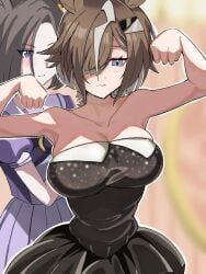 air_groove_(umamusume), rulership_(umamusume), umamusume, artist_request, 2girls