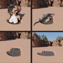 sinkywolf, anthro, asphyxiation, big_ears, black_hair