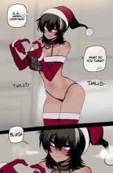 leo_(bad_ending_party), ratatatat74, legwear, looking_at_viewer, messy_hair