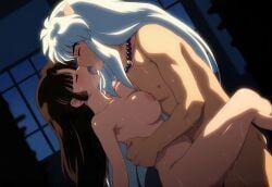 inuyasha_(character), sango, inuyasha, ribe-san, 1boy