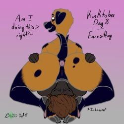 animal_genitalia, animal_vulva, anthro, anus, asphyxiation