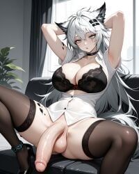 lappland_(arknights), lappland_the_decadenza_(arknights), arknights, machine_muse, 1futa