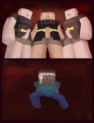 piglin, steve_(minecraft), microsoft, minecraft, mojang