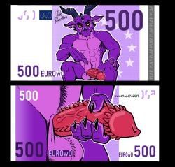 mythology, nikraccoom, 4_fingers, anthro, big_horn