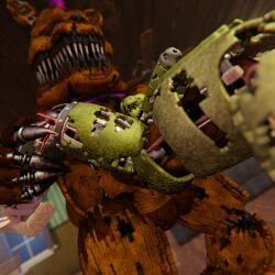 fredbear_(fnaf), nightmare_fredbear_(fnaf), springtrap_(fnaf), five_nights_at_freddy's, five_nights_at_freddy's_3