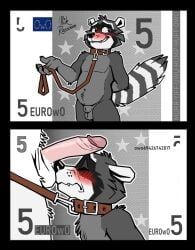 nikraccoom, 4_fingers, anthro, ball_sniffing, balls