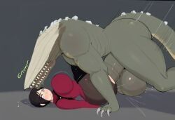 ada_wong, scp-682, resident_evil, resident_evil_4_remake, scp_containment_breach