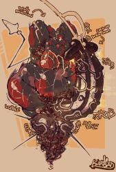 karbun, ahegao, anthro, areola, armpit_fetish