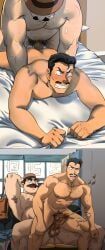 unspoken_(firebreath110), 2boys, abs, age_difference, anal_penetration