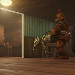 fredbear_(fnaf), nightmare_fredbear_(fnaf), springtrap_(fnaf), five_nights_at_freddy's, five_nights_at_freddy's_3