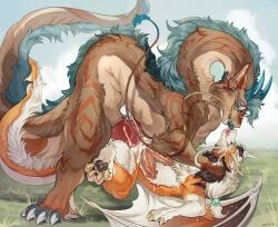 european_mythology, mythology, zortie, 2_penises, anal