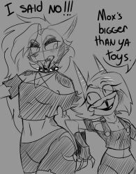 loona_(helluva_boss), millie_(helluva_boss), hellaverse, helluva_boss, madkrayzydave_(artist)