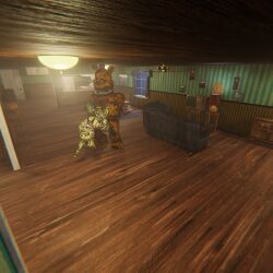 fredbear_(fnaf), nightmare_fredbear_(fnaf), springtrap_(fnaf), five_nights_at_freddy's, five_nights_at_freddy's_3