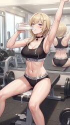 marian_andreotti, snowbreak:_containment_zone, 1girls, blacked, blacked_clothing