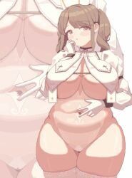 piaomao, bbw, belly_button, belly_button_stretch, big_breasts