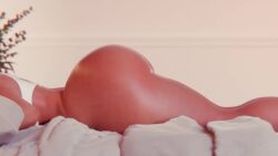 benevolent_bunny, 1futa, 1girls, bed, bed_sheet