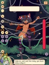 chrala, chrala_can't_escape, halloween, cat_ears, cat_tail