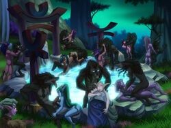 lytasima, miinah, night_elf, worgen, ylorra