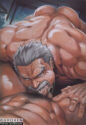 garp, monkey_d_garp, one_piece, baroxen, 1boy