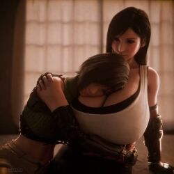 tifa_lockhart, yuffie_kisaragi, final_fantasy, final_fantasy_vii, final_fantasy_vii_remake
