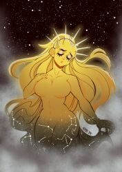 hera, hera_(lore_olympus), lore_olympus, big_breasts, blonde_hair