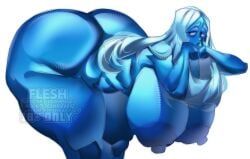 blue_diamond_(steven_universe), steven_universe, fleshpie669, 1girls, ass