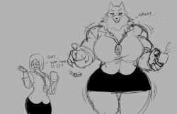 forsakun, 1girls, anthro, anthrofied, breast_expansion