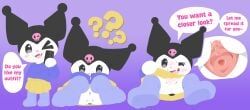 kuromi, onegai_my_melody, sanrio, lucky_luxio, anus