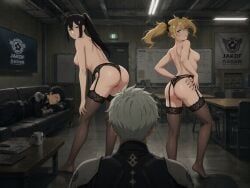 ichikawa_reno, kafka_hibino, kikoru_shinomiya, mina_ashiro, kaiju_no.8