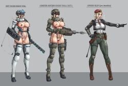 sirpetus, 1girls, abs, alternate_costume, athletic_female