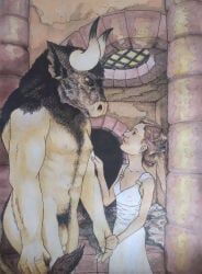 ariadne_(greek_mythology), asterion, asterion_(greek_mythology), greek_mythology, blonde_hair