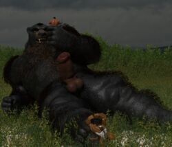 alpha_(disambiguation), balls, beast_(disambiguation), big_penis, bodily_fluids