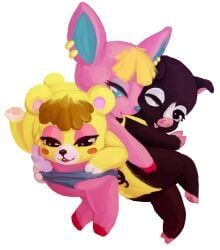 agnes_(animal_crossing), fuchsia_(animal_crossing), tammy_(animal_crossing), animal_crossing, nintendo