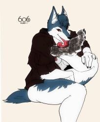 6o6chitpos, anna_morozova, anthro, auto_foot_lick, biped