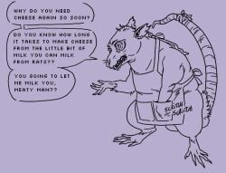 clara_(look_outside), look_outside, mechacockzilla, anthro, apron_only