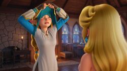 princess_peach, princess_zelda, zelda_(breath_of_the_wild), breath_of_the_wild, nintendo
