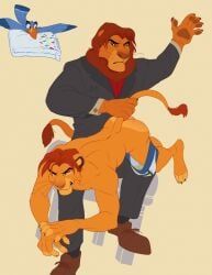 mufasa, simba_(the_lion_king), zazu_(the_lion_king), disney, the_lion_king