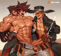 johnny_(guilty_gear), slayer_(guilty_gear), sol_badguy, guilty_gear, na_insoo