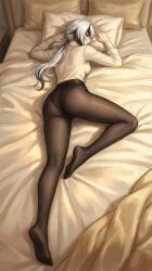 arlecchino_(genshin_impact), genshin_impact, artist_request, ass, back_view