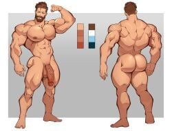oc, original_character, muto20002, ass, bara