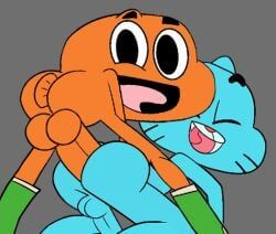darwin_watterson, gumball_watterson, the_amazing_world_of_gumball, iyumiblue, 2boys