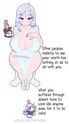 kawaii_potato, theshunbun, above_view, advice, big_breasts