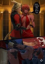 au_ra, oc, original_character, lunnavrmlln, arms_pulled_back